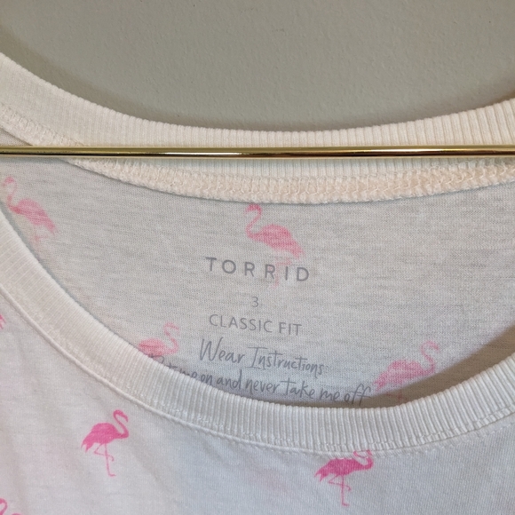 NWT Torrid Flamingo Print Vintage Style Tank Top, size 3X - Picture 5 of 5